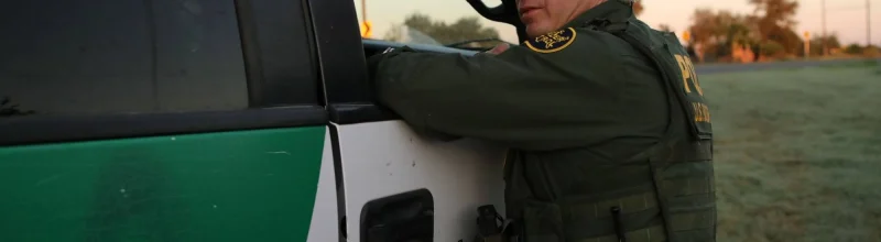 Border patrol looking for an undocumented immigrant in Texas